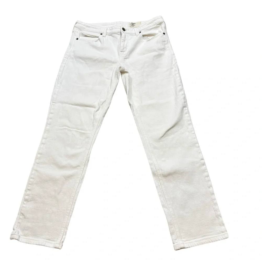 Ladies Cosmic Blue Love White Denim Jeans Size Straight Leg Size‎ 30
